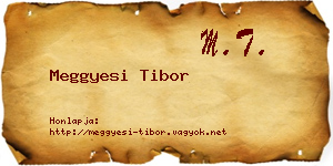 Meggyesi Tibor névjegykártya